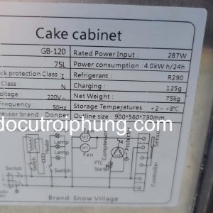 tủ bánh Snow Village 3 tầng