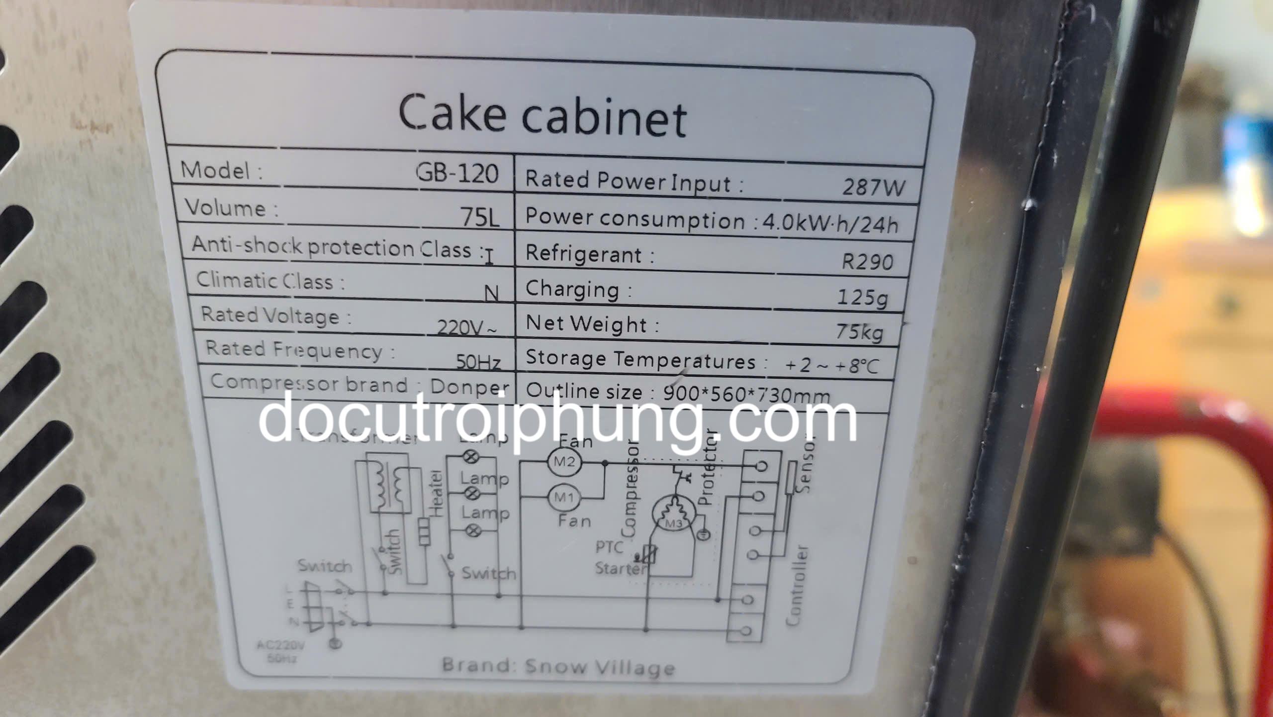 tủ bánh Snow Village 3 tầng