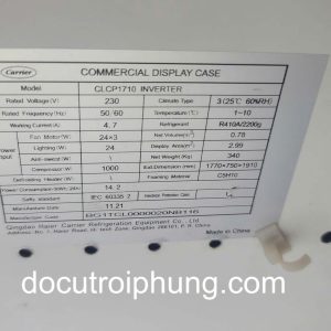 tủ mát siêu thị Carrier CLCP1710